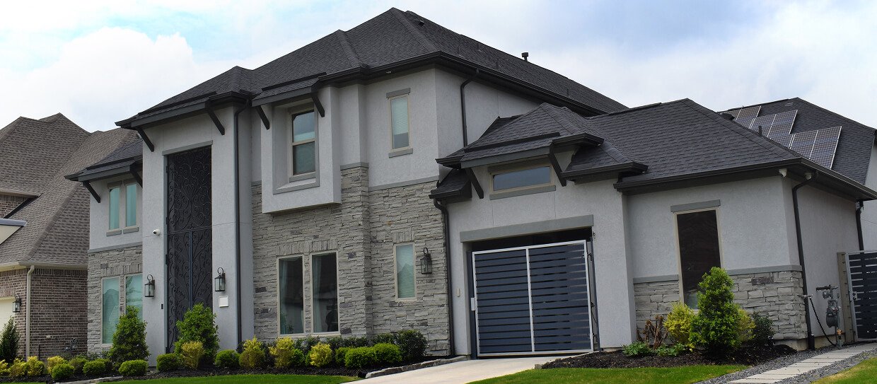 Couple with new house